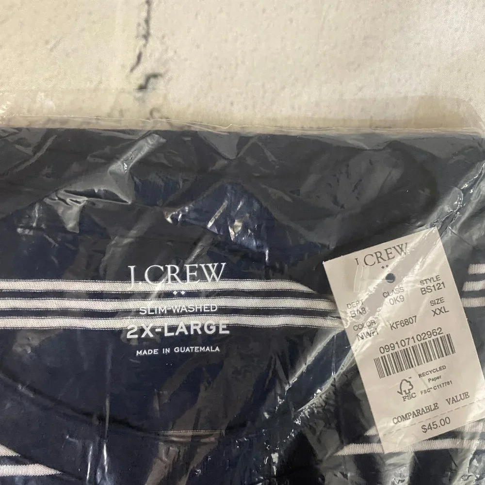 J. Crew Striped tee XXL